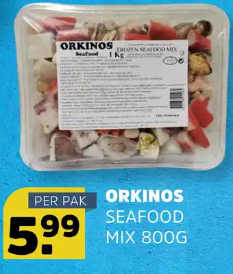 Sahan Supermarkten Orkinos seafood mix 800g aanbieding