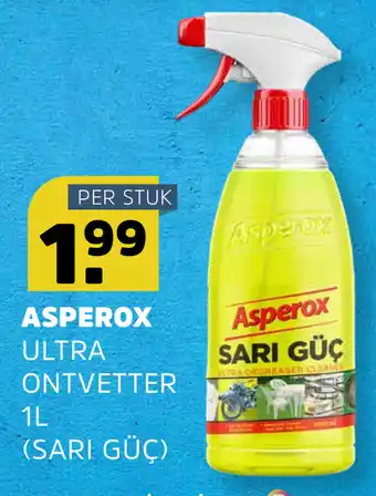 Sahan Supermarkten Asperox ultra ontvetter 1L (sari guc) aanbieding