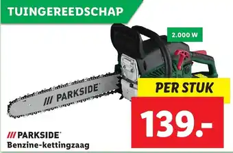 Lidl Parkside benzine-kettingzaag 2000W aanbieding