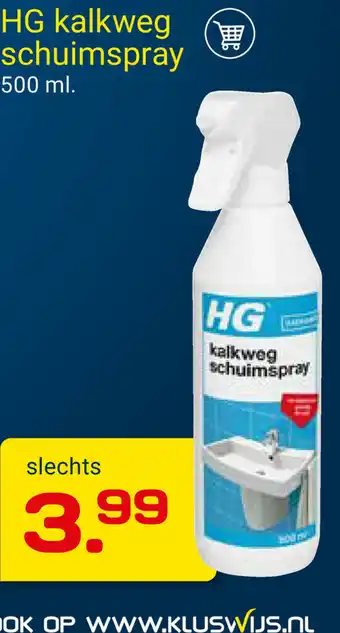 Kluswijs HG kalkweg schuimspray 500ml aanbieding