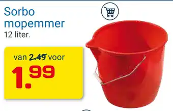 Kluswijs Sorbo mopemmer 12 liter aanbieding