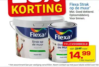 Kluswijs Flexa stak op de muur aanbieding