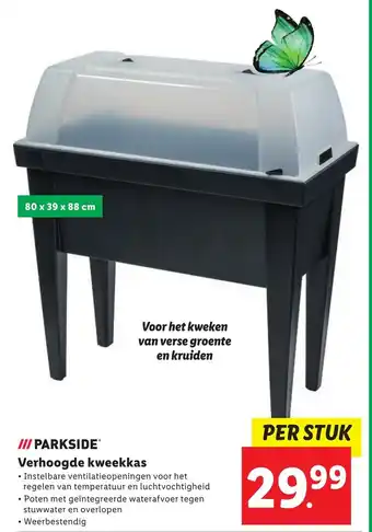 Lidl Parkside verhoogde kweekkas 80x39x88CM aanbieding