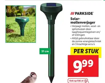 Lidl Parkside solarmollenverjager 51CM aanbieding