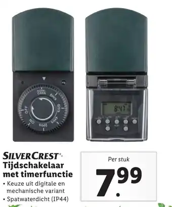 Lidl SilverCrest tijdschakelaar met timerfunctie aanbieding