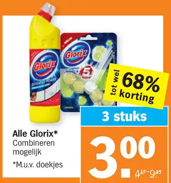 Albert Heijn Glorix assortiment 3st aanbieding