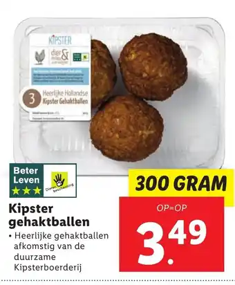 Lidl Kipster gehaktballen 300 gram aanbieding