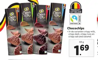 Lidl Chocochips 125G aanbieding