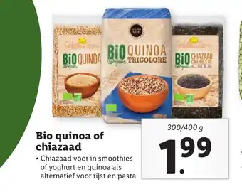 Lidl Bio quinoa of chiazaad aanbieding