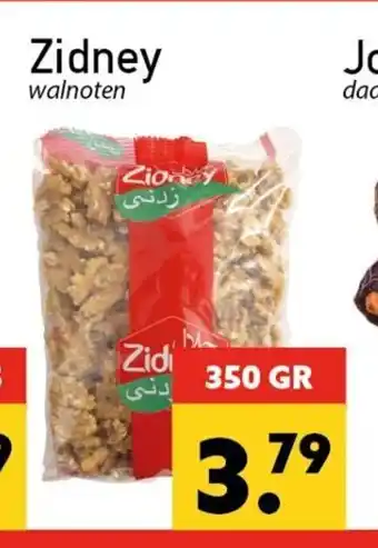 Tanger Markt Zidney walnoten 350 gr aanbieding