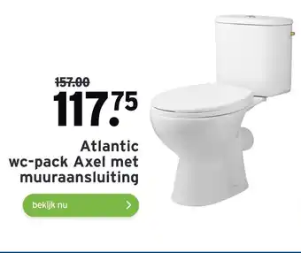 GAMMA Atlantic wc-pack Axel met muuraansluiting aanbieding