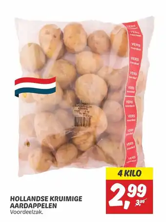 Dekamarkt Hollandse Kruimige Aardappelen 4 kilo aanbieding