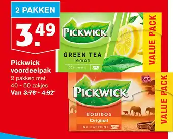 Hoogvliet Pickwick voordeelpak aanbieding