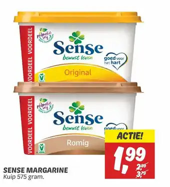 Dekamarkt Sense Margarine kuip 575 gram aanbieding