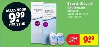 Kruidvat Bausch & Lomb daglenzen aanbieding