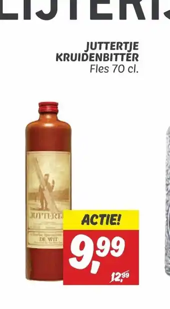 Dekamarkt Juttertje Kruidenbitter fles 70 cl aanbieding