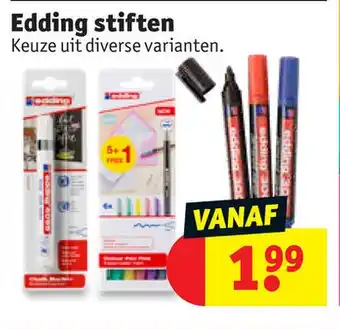 Kruidvat Edding stiften aanbieding