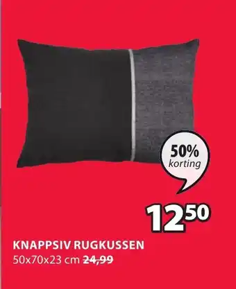 Jysk Knappsiv rugkussen aanbieding