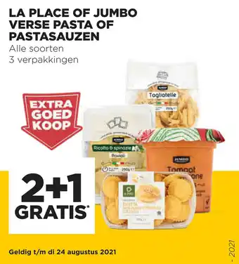 Jumbo La place of jumbo verse pasta of pastasauzen aanbieding