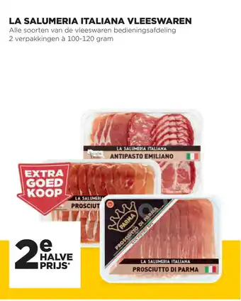 Jumbo La salumeria italiana vleeswaren 100-120g aanbieding