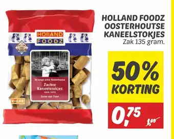 Dekamarkt Hollandse Foodz Oosterhoutse Kaneelstokjes zak 135 gram aanbieding