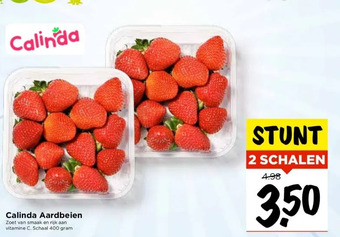 Vomar Voordeelmarkt Calinda aardbeien aanbieding