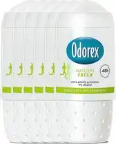 Bol.com Odorex deo roller - natural fresh - voordeelverpakking 6 x 50 ml aanbieding