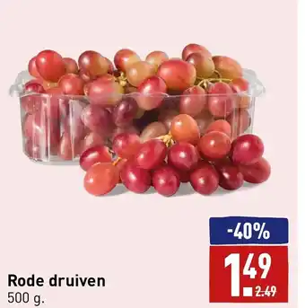 ALDI Rode druiven 500G aanbieding