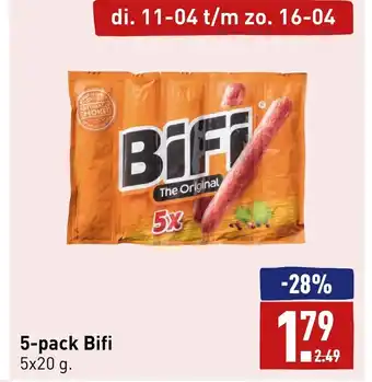 ALDI Bifi 5x20G aanbieding