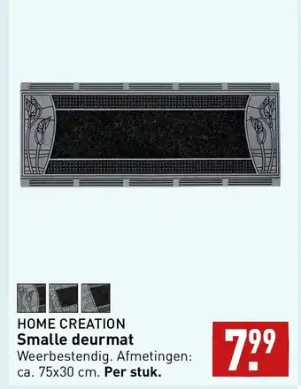 ALDI Home Creation smalle deurmat 75x30CM aanbieding