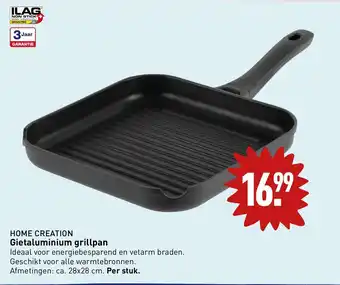 ALDI Home Creation gietaluminum grillpan 28x28CM aanbieding