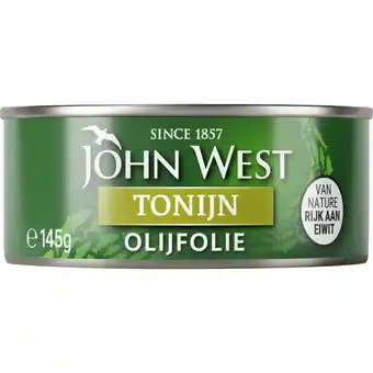 Albert Heijn John west tonijnstukken in olijfolie aanbieding