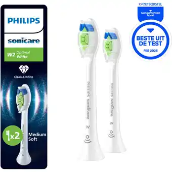 Albert Heijn Philips sonicare opzetborstels white optimal aanbieding