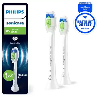 Albert Heijn Philips sonicare opzetborstels white optimal aanbieding