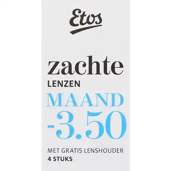 Albert Heijn Etos zachte maandlenzen -3,50 + lenshouder aanbieding