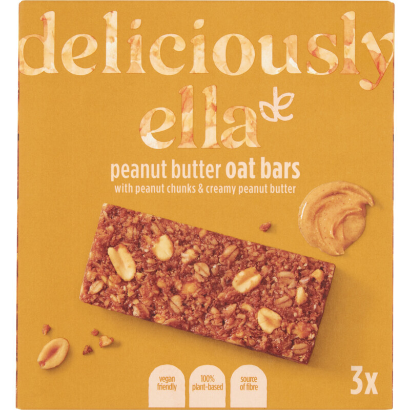 Albert Heijn Deliciously ella peanut butter oat bars aanbieding
