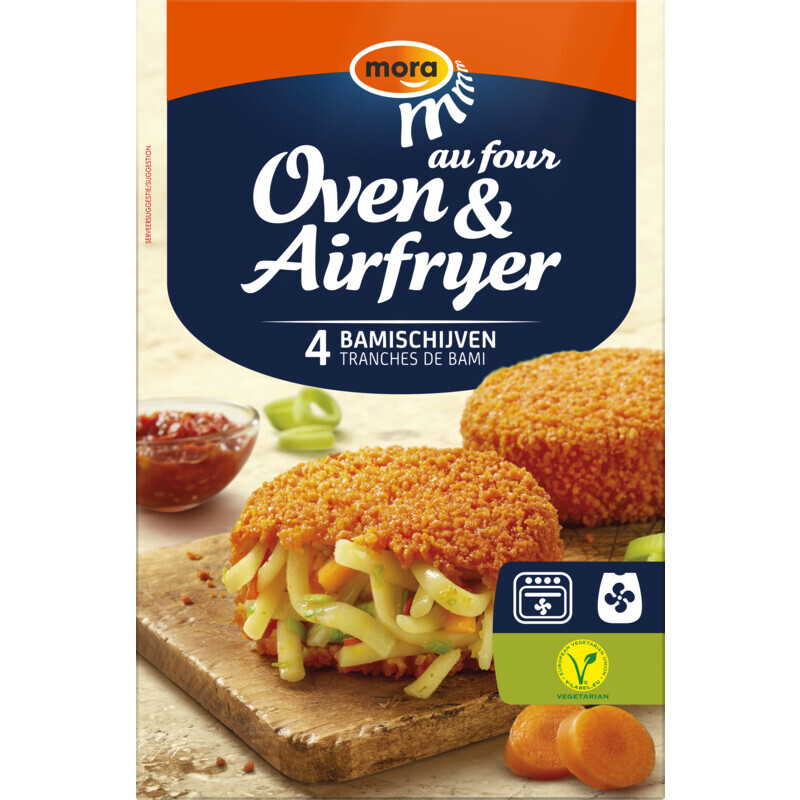 Albert Heijn Mora oven en airfryer bamischijven aanbieding