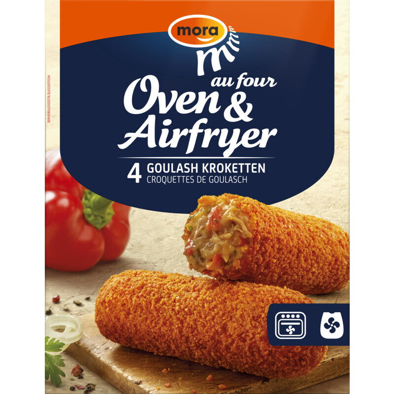 Albert Heijn Mora oven & airfryer goulashkroketten aanbieding