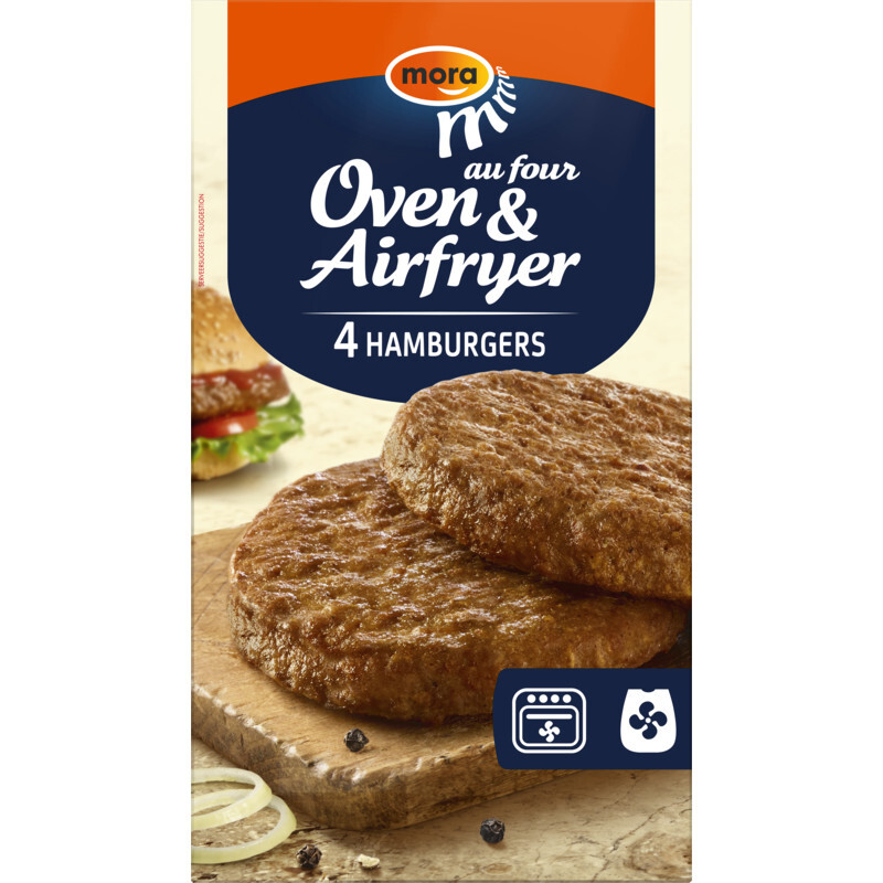 Albert Heijn Mora oven & airfryer hamburgers aanbieding