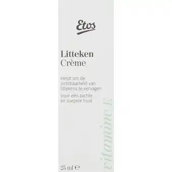 Albert Heijn Etos litteken creme aanbieding