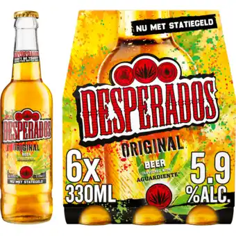 Jumbo Desperados original bier fles 6 x 33cl aanbieding