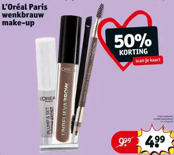 Kruidvat L'Oréal Paris Wenkbrauw Make-Up aanbieding