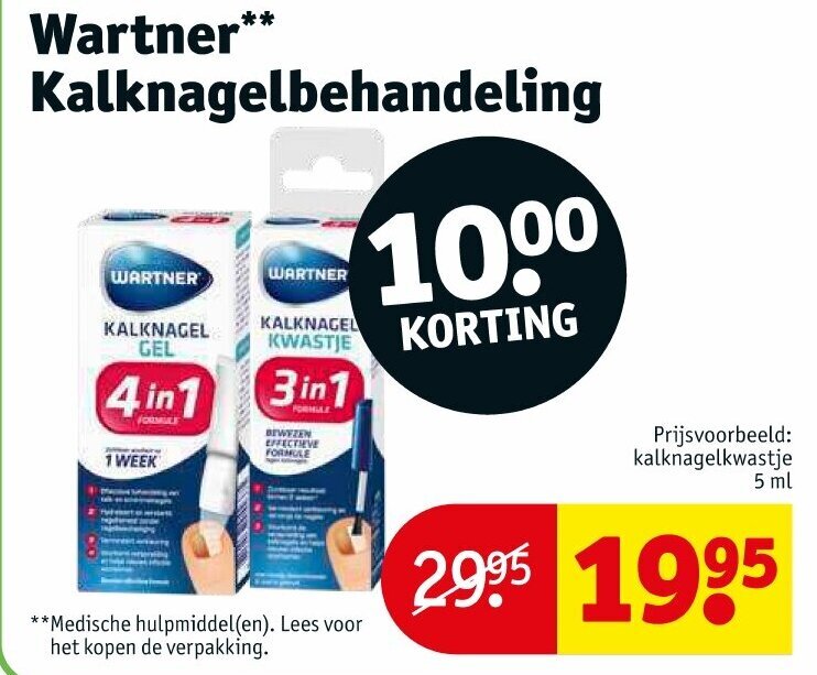 Wartner Kalknagelbehandeling aanbieding bij Kruidvat