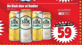 Dirk De Klok bier of Radler 50 cl aanbieding