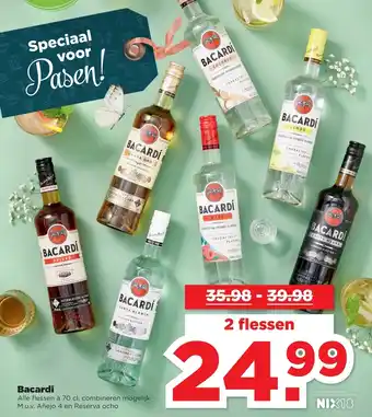 PLUS Bacardi 2*700ml aanbieding