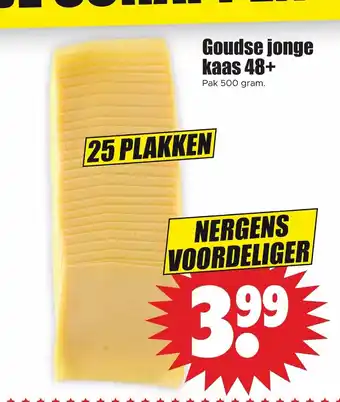Dirk Goudse jonge kaas 48+ 500 gram aanbieding