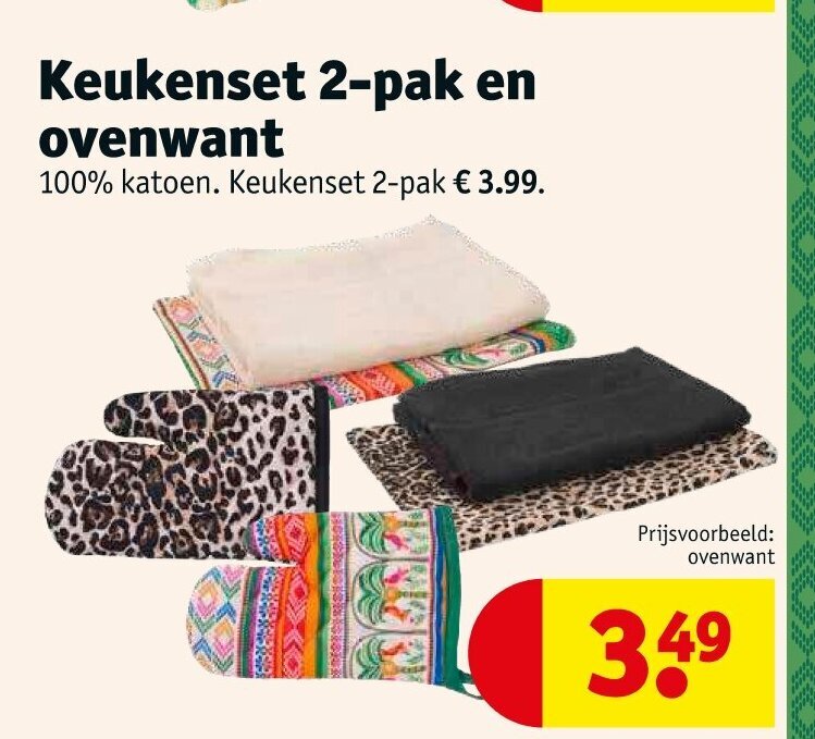 Actiepakket Deluxe -Leren schort Dallas, ovenwant, pannenlappen- Gratis