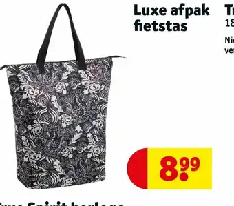 Kruidvat Luxe Afpak Fietstas aanbieding
