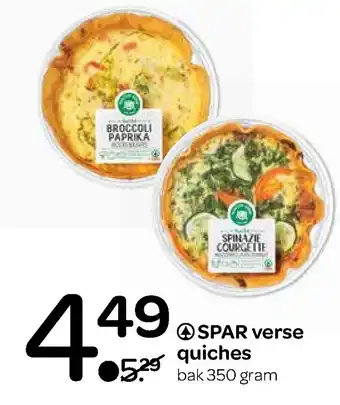 Spar Verse quiches 350g aanbieding