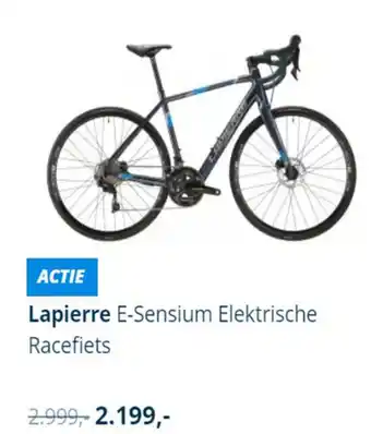 Mantel Lapierre E-Sensium E-Racebike aanbieding